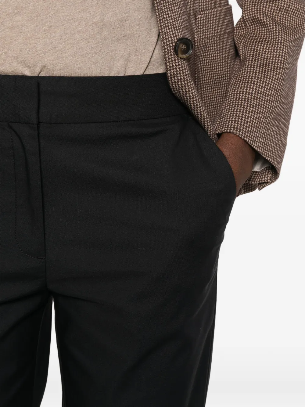Gant Broek met paspelzakken Zwart