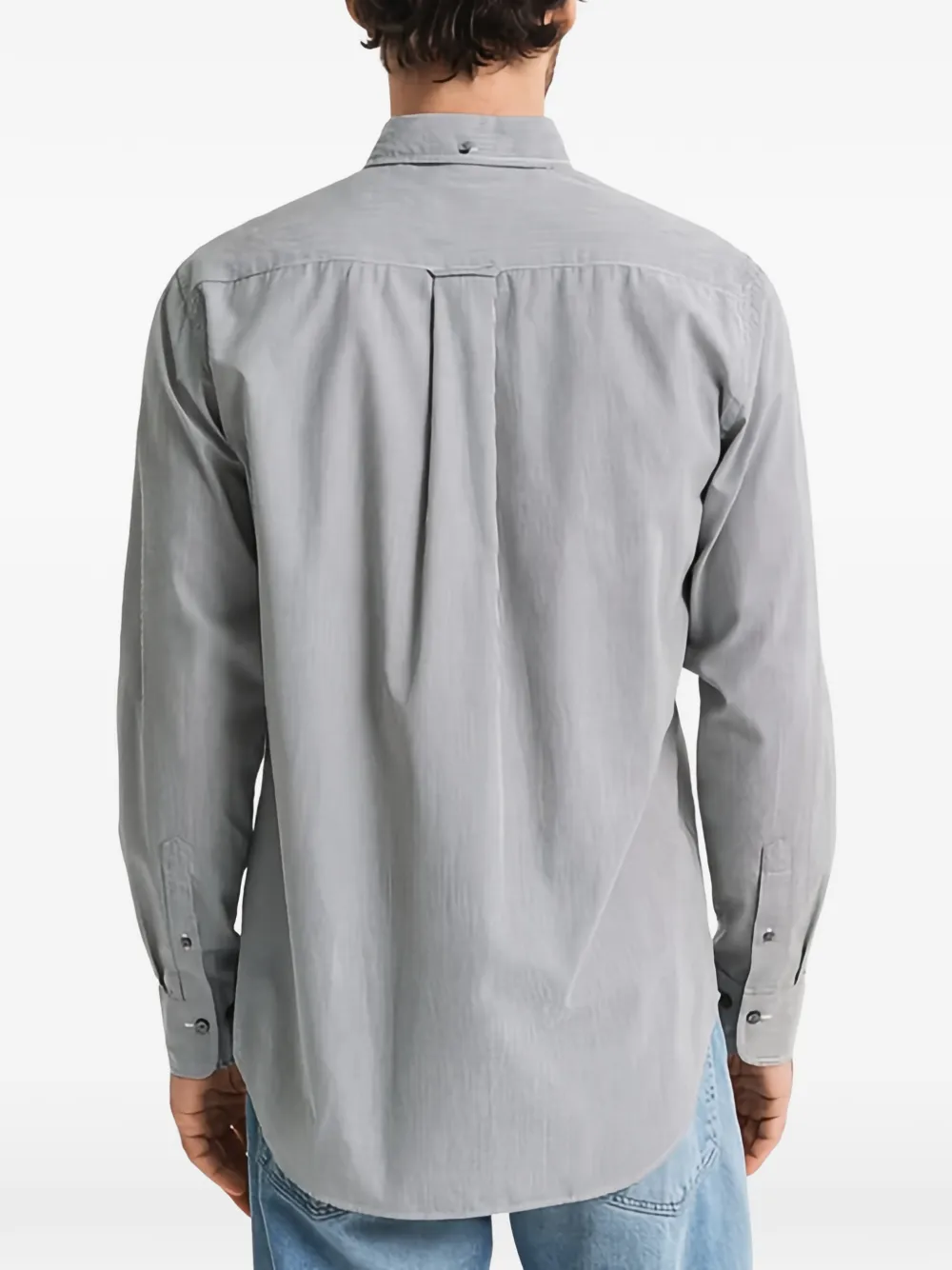 Gant Poplin Banker Shirt In Gray
