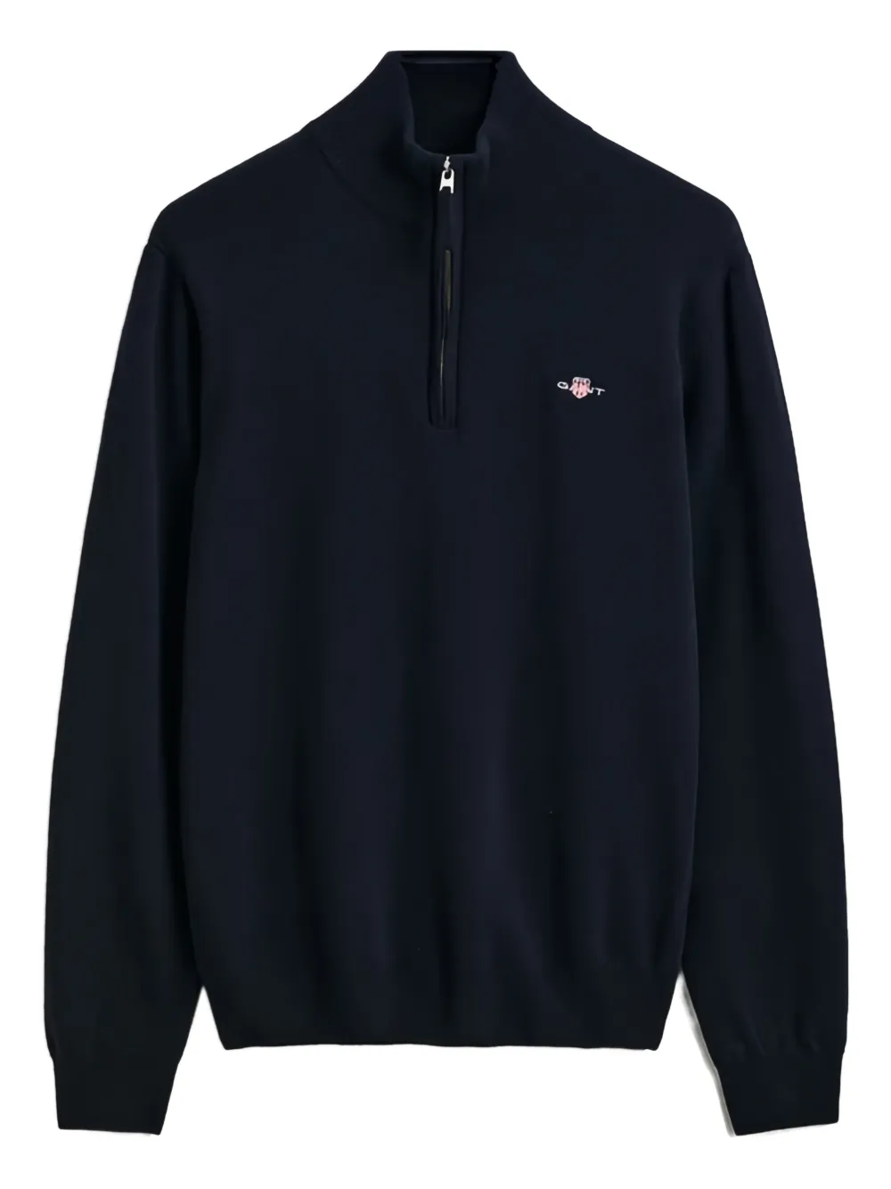Gant half zip lambswool sweater | bleu | Image 1