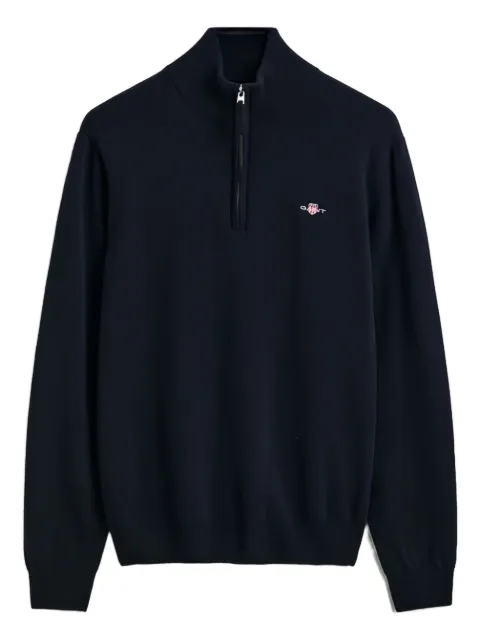 Gant half zip lambswool sweater