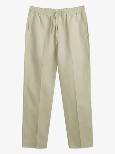 Gant drawstring cotton-linen trousers