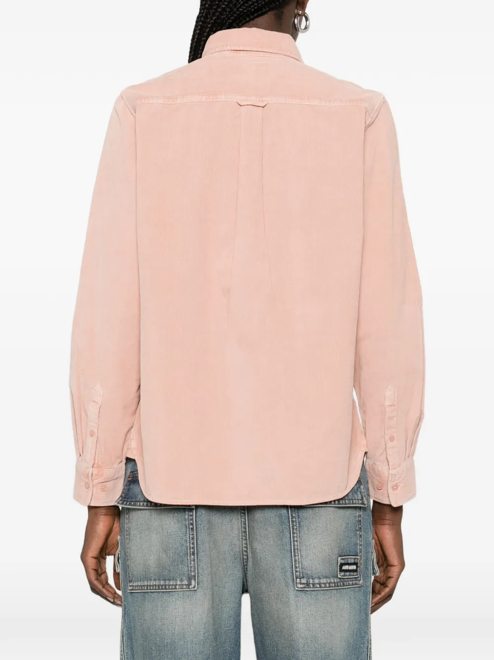 Gant Ribfluwelen overhemd Roze