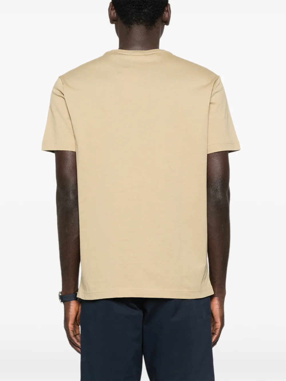 Gant T-shirt met logo Beige