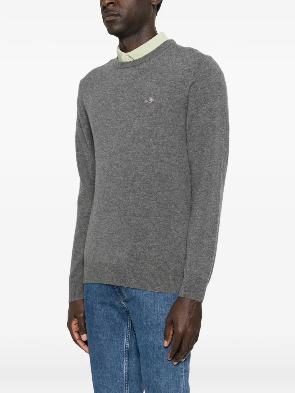  Gant Crew-neck Sweater - Grey 