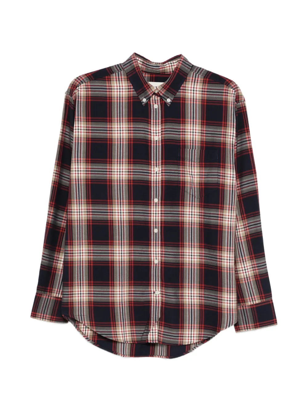 Gant checked-pattern flannel shirt – Blue