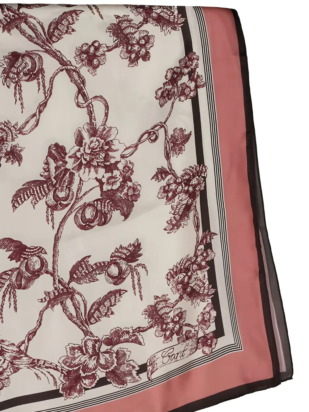 Gant Sjaal met bloemenprint - Beige