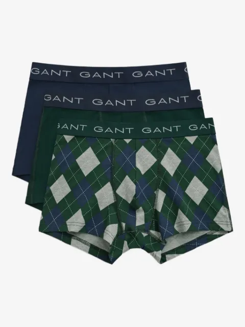 Gant Drie boxershorts met print