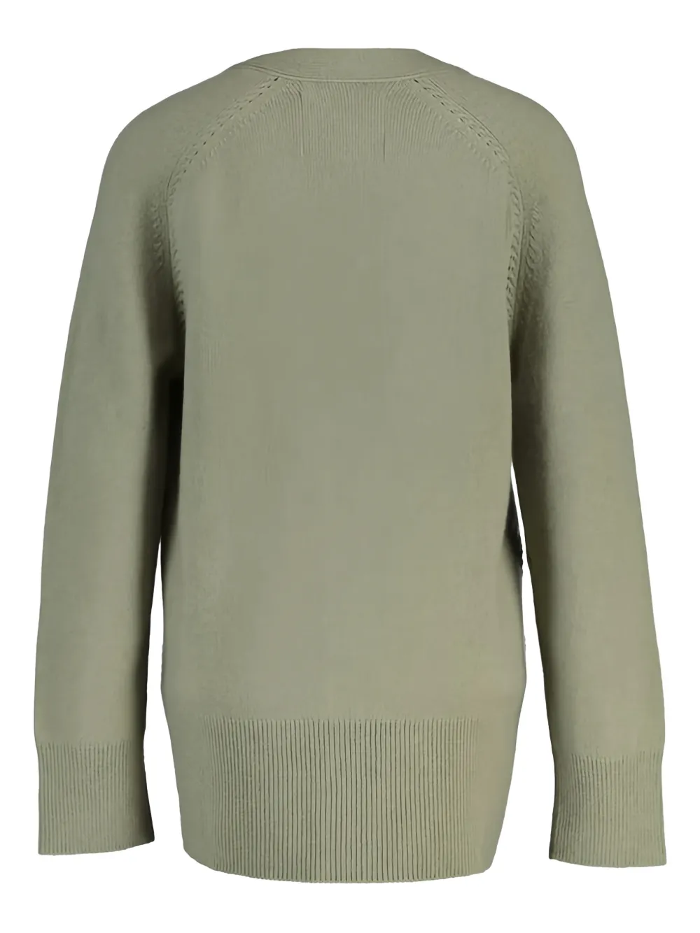 Gant V-neck Cardigan In Green