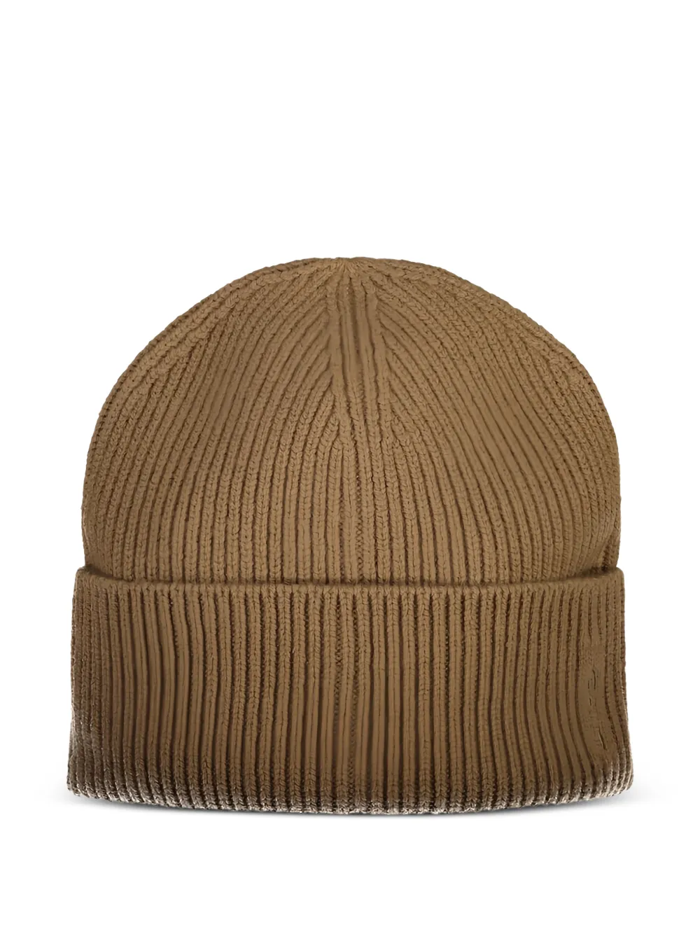 Gant wool ribbed beanie hat | Brown | Image 1