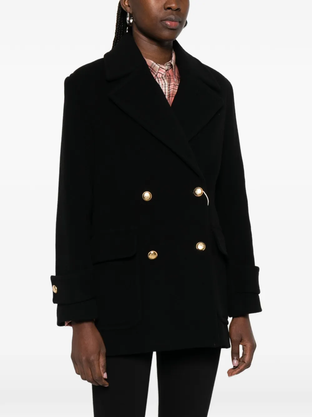  Gant Notch-lapels Peacoat - Black 