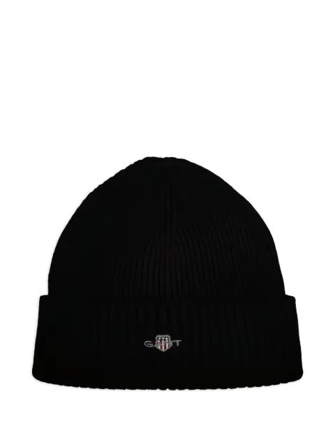 Gant logo cotton blend beanie