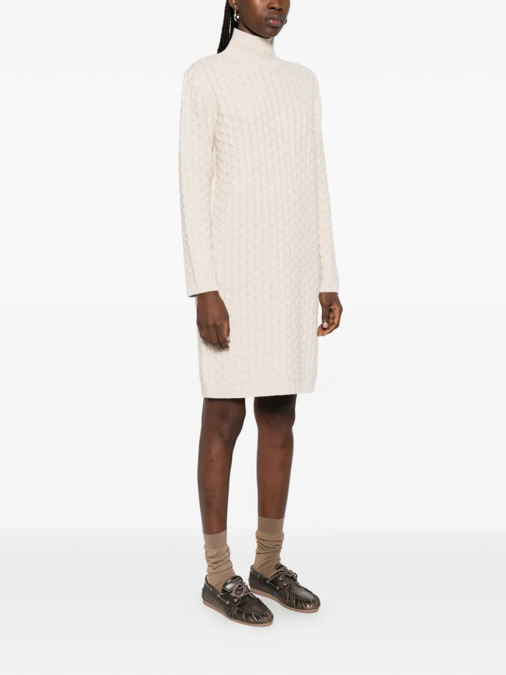 Cable-Knit Mini Dress