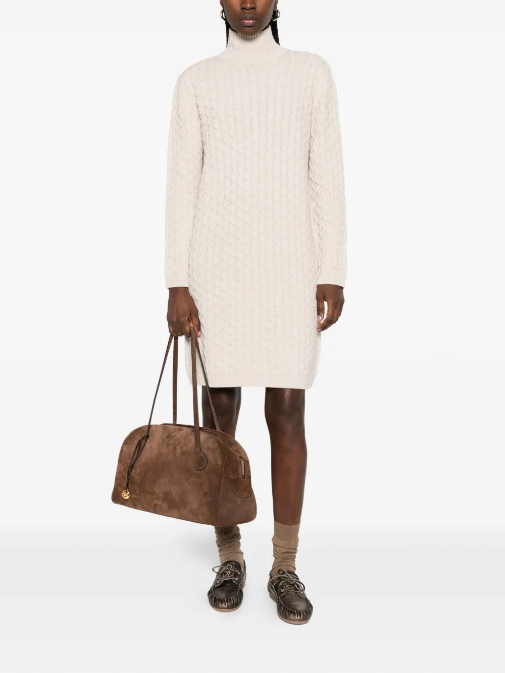Cable-Knit Mini Dress