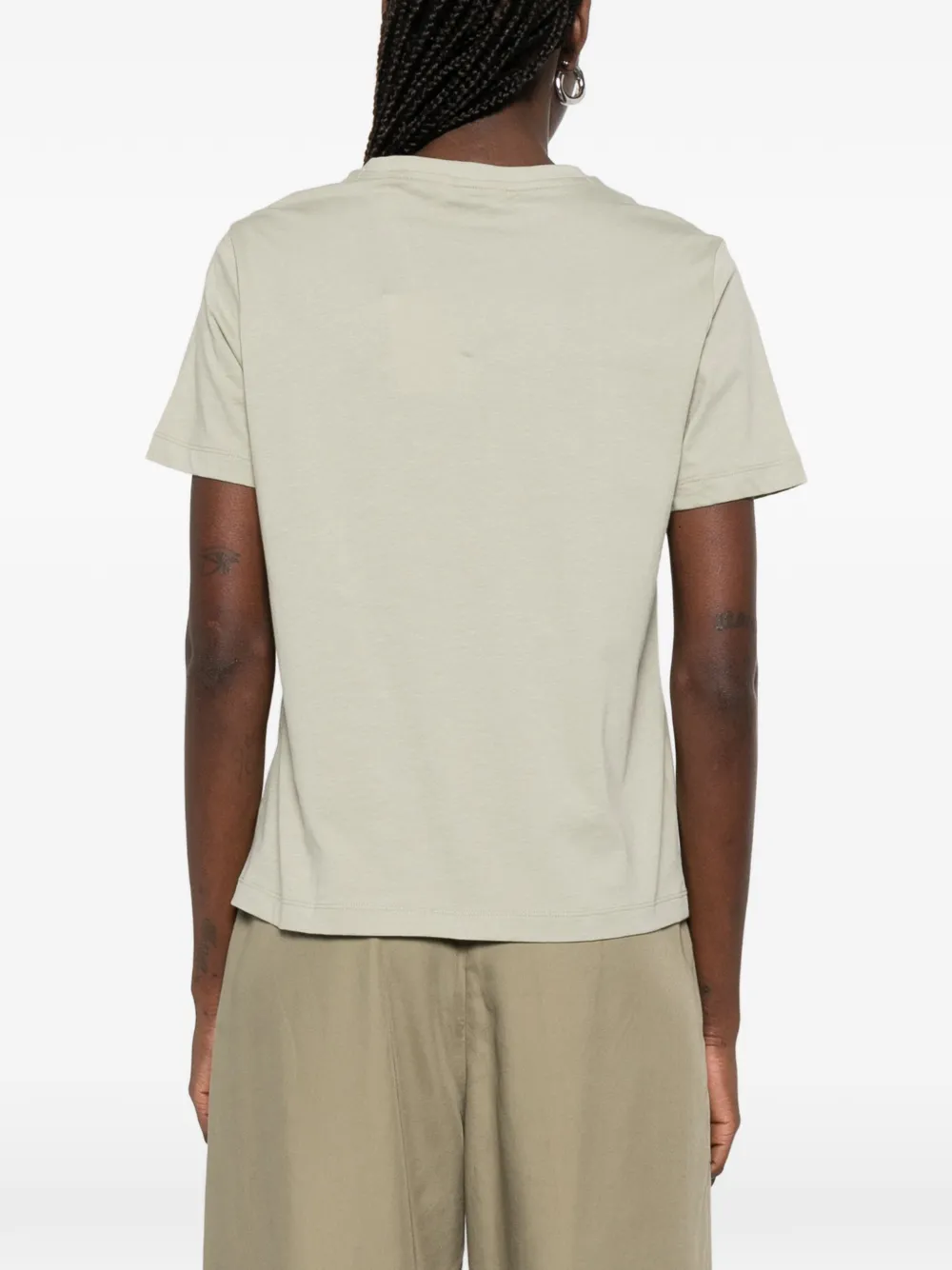 Gant T-shirt met ronde hals Groen