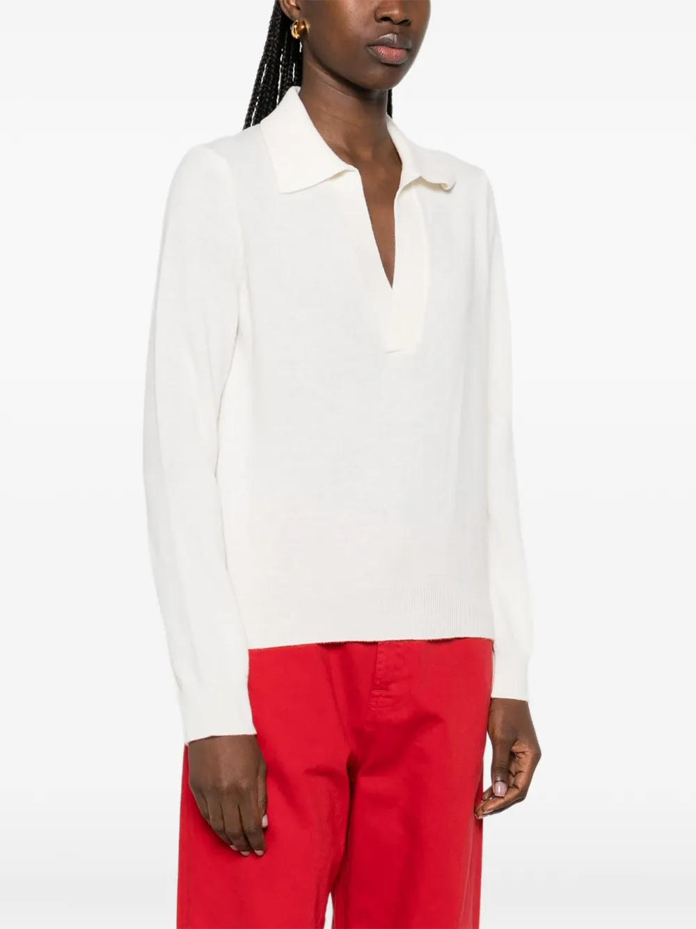  Gant Polo-collar Sweater - Neutrals 