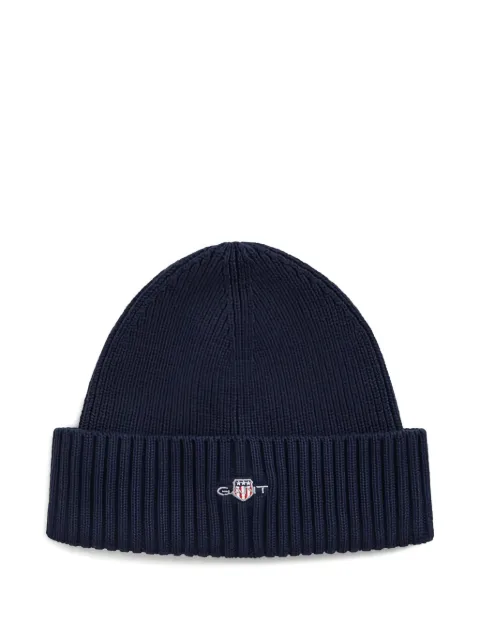 Gant logo cotton-blend beanie