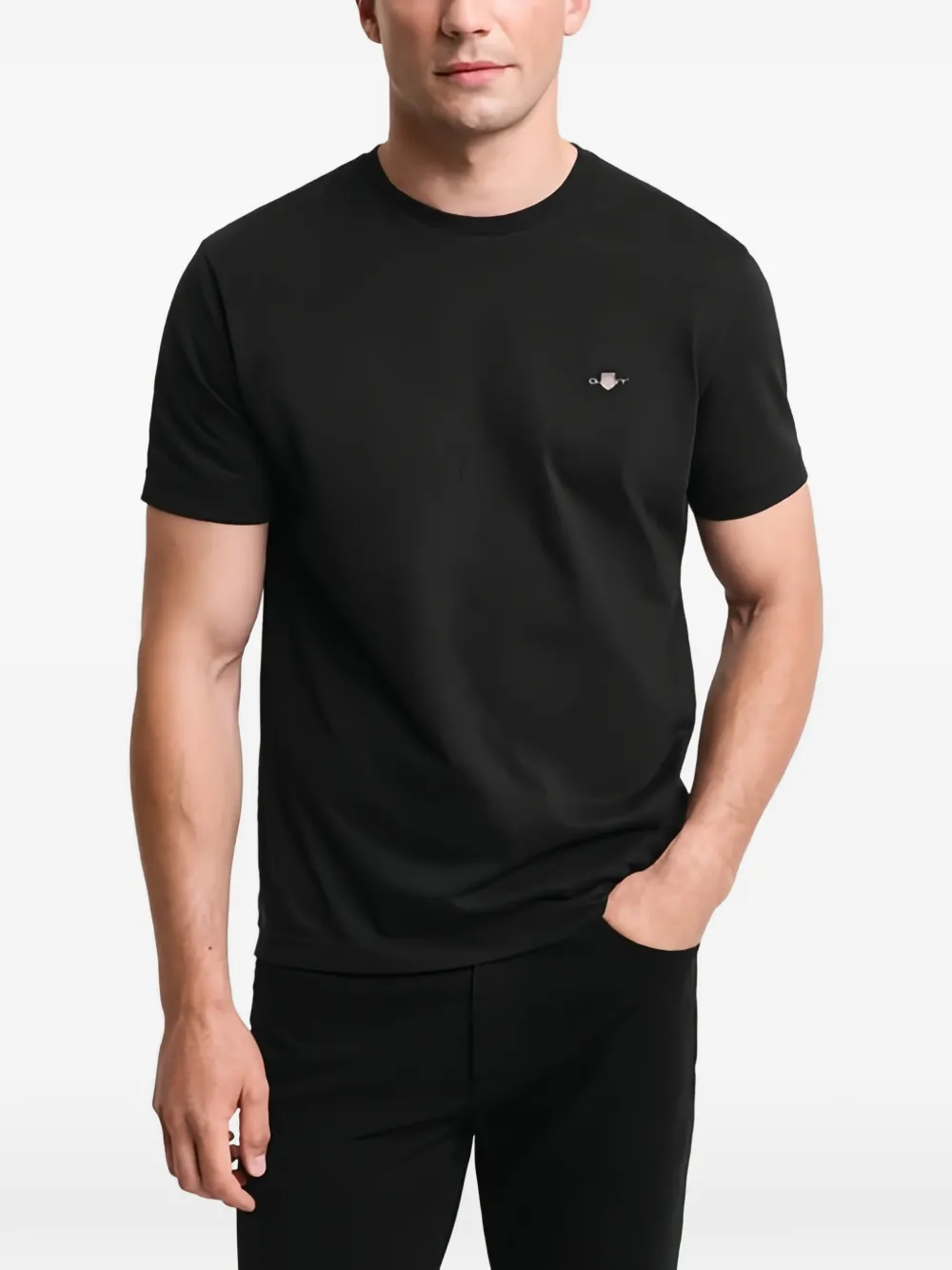 Gant Shield T-shirt met korte mouwen Zwart
