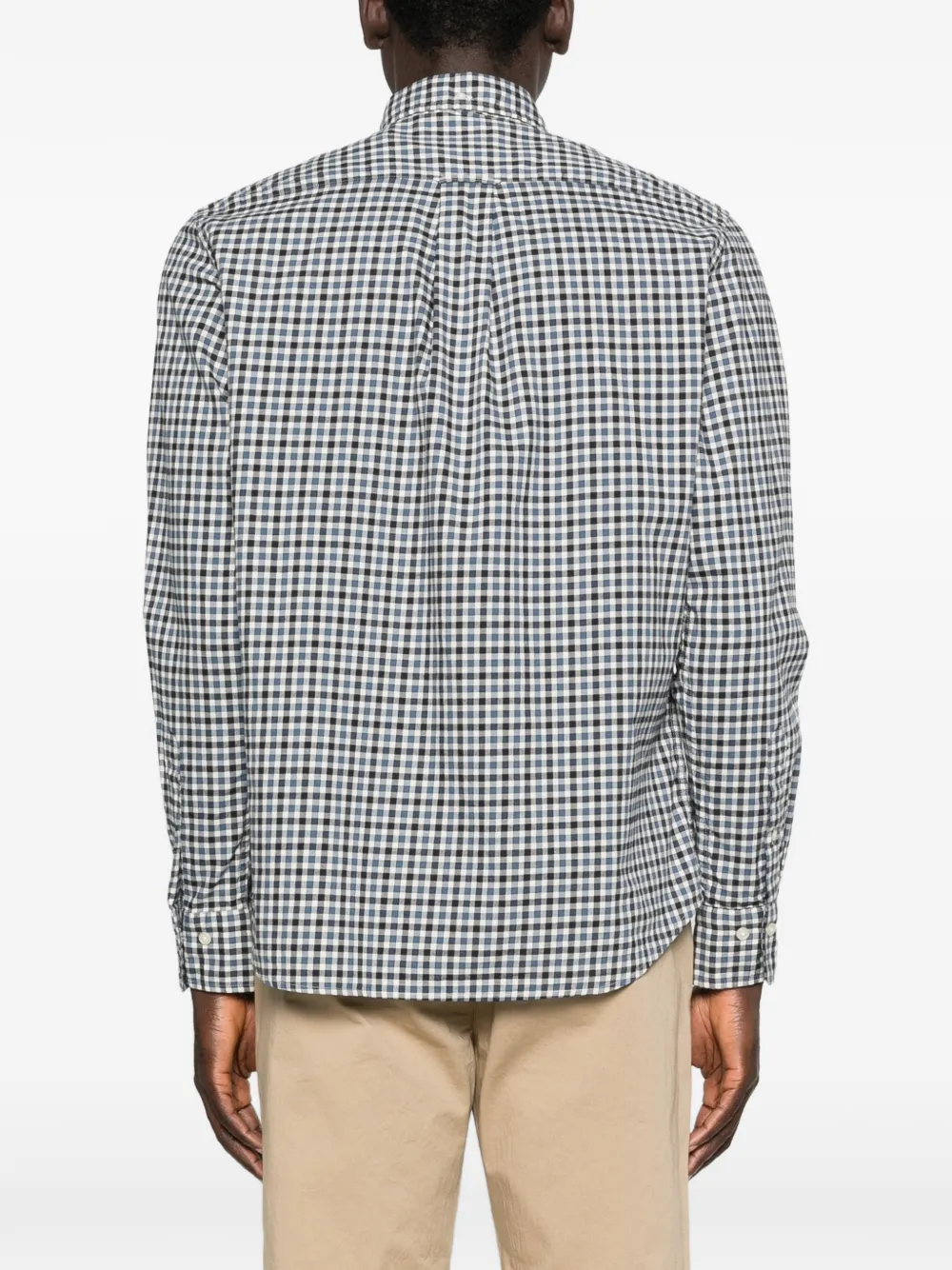 Gant Twill overhemd met gingham ruit Blauw