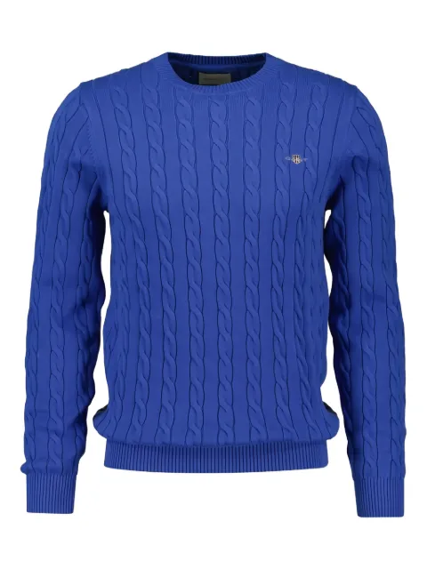 Gant cable-knit crew-neck sweater