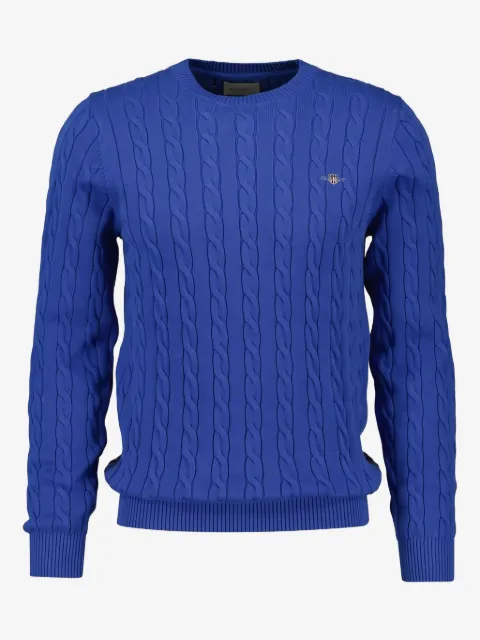 Gant cable-knit crew-neck sweater
