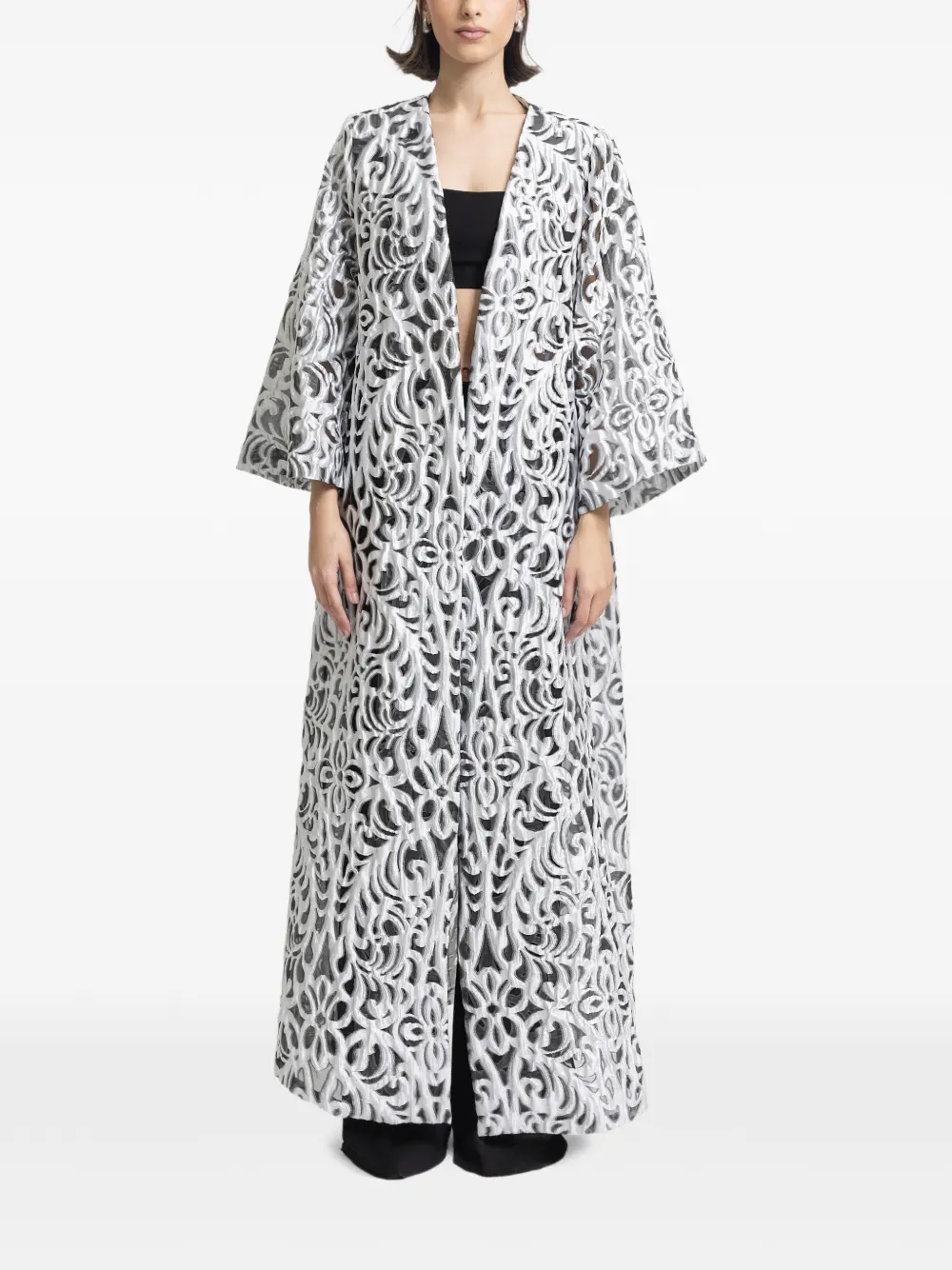 Gemy Maalouf structured cape – White