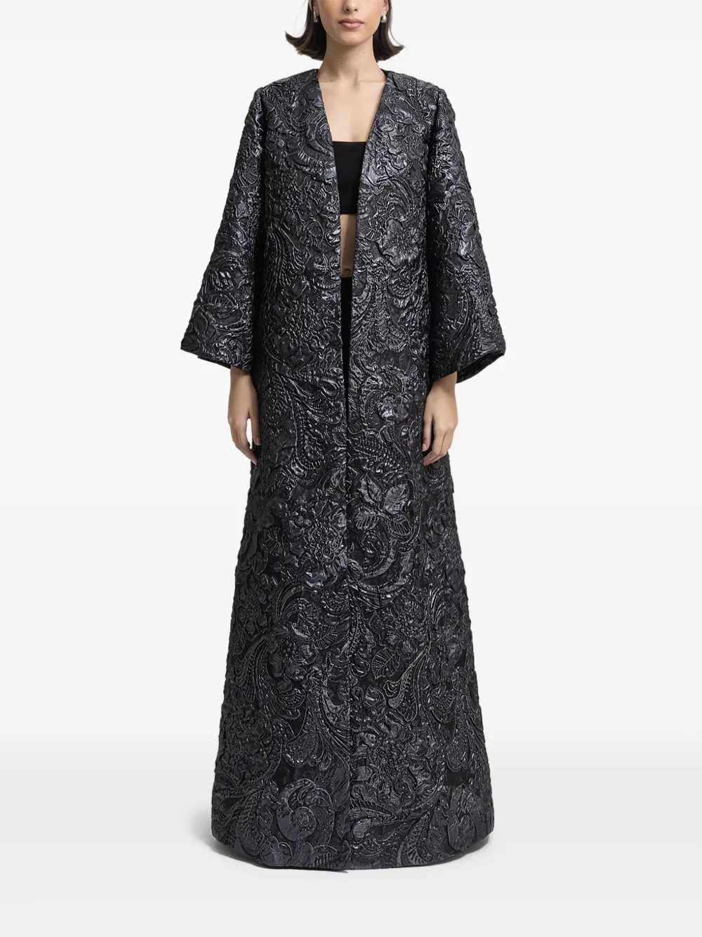 Gemy Maalouf Strukturiertes Cape - Grau