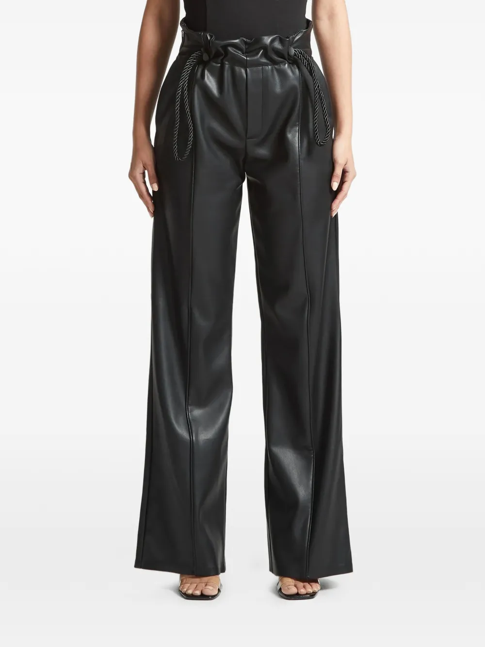 Manière De Voir rope tie trousers - Nero