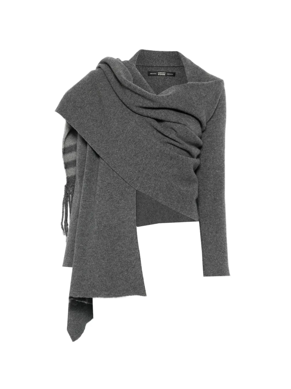 Gianfranco Ferré Pre-Owned Giacca con foulard anni '90 - Grigio