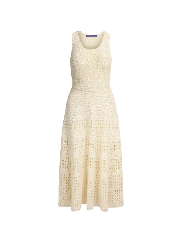 ralph lauren white crochet dress Ralph Lauren White Crochet Mini Dress