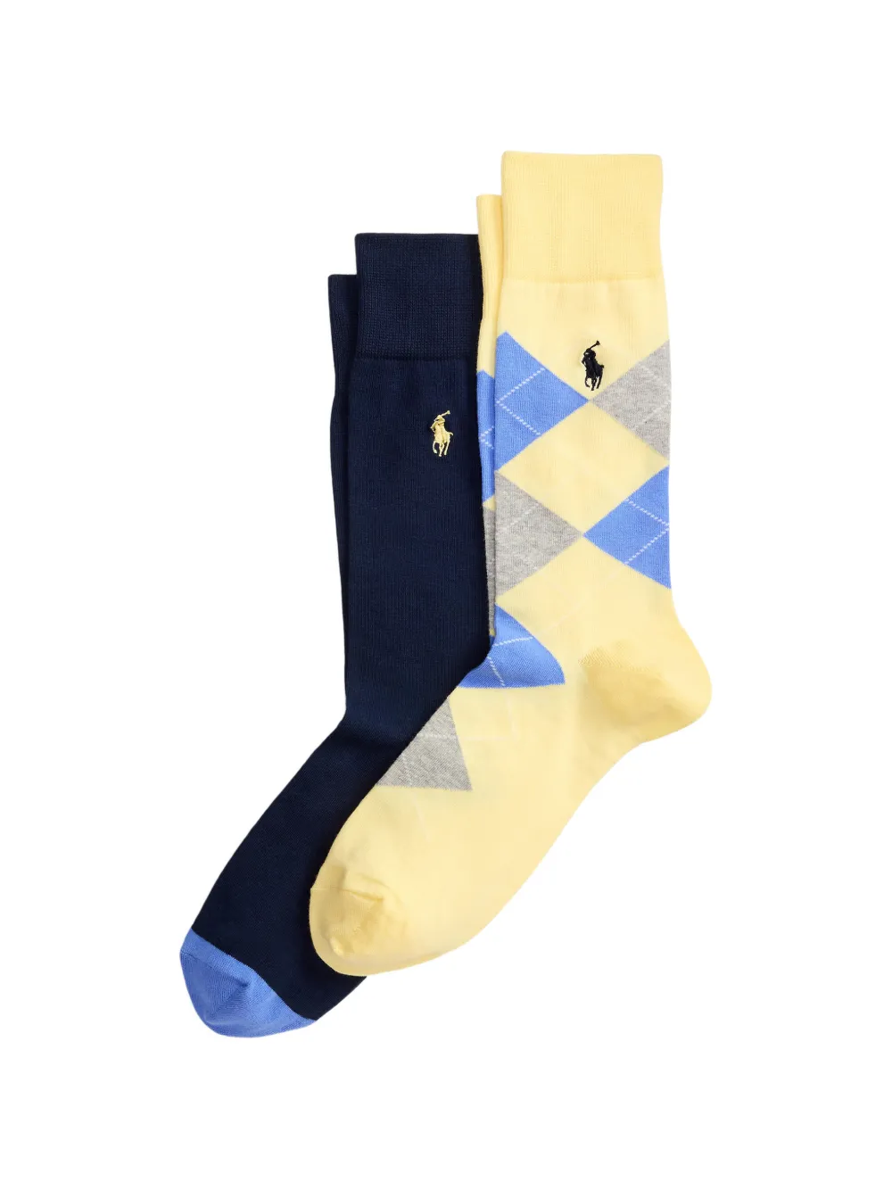Polo Ralph Lauren Calzini con logo argyle (2 pezzi) - Blu