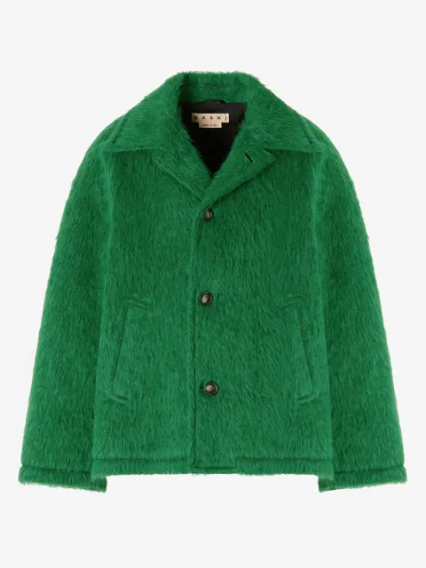 Marni  wool jacket with shaggy brushed finish