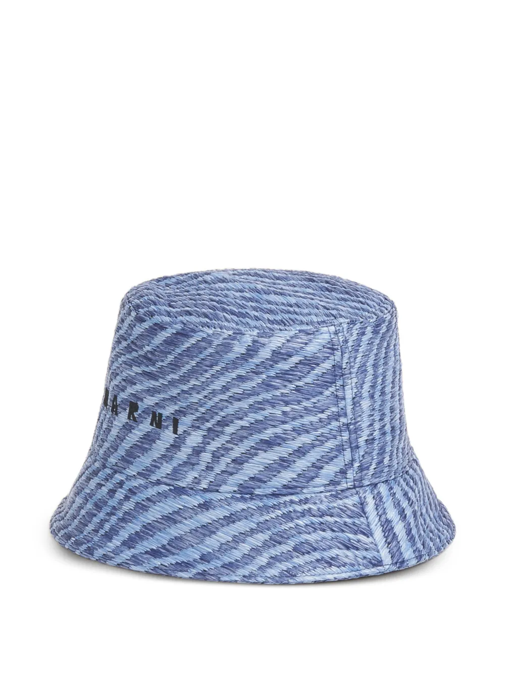 Marni raffia-effect bucket hat | Blue | Image 1