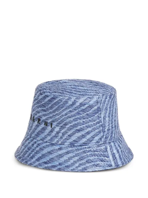Marni raffia-effect bucket hat