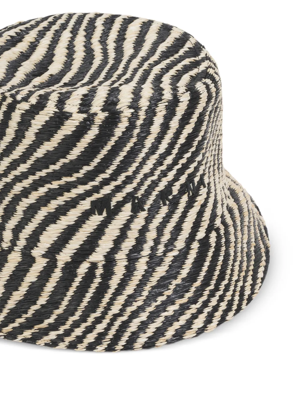  Marni Wavy-pattern Bucket Hat - Black 
