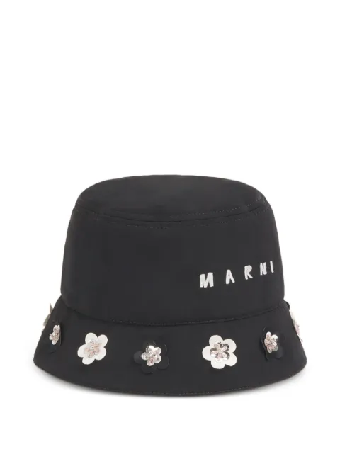 Marni logo bucket hat