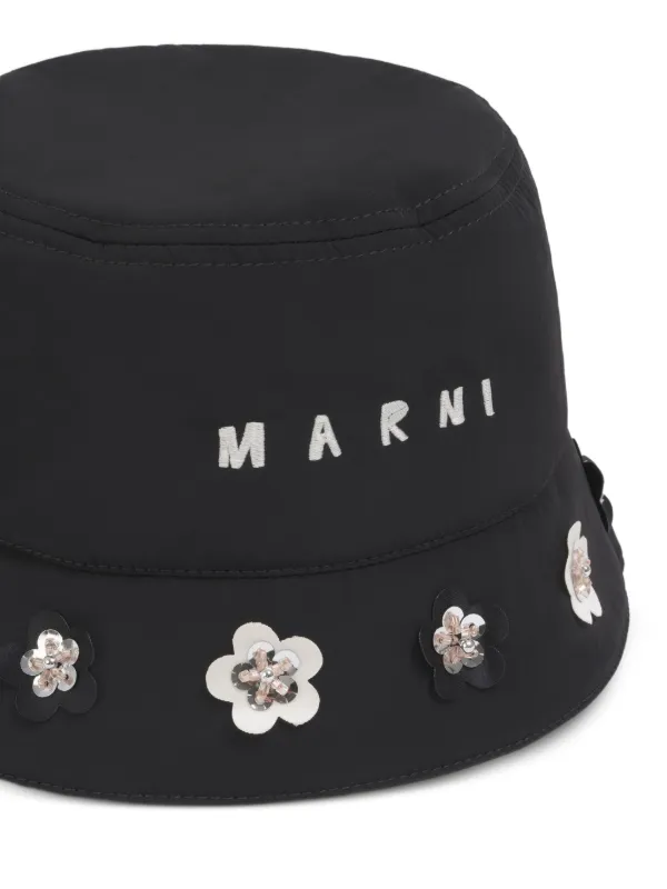 メンズ MARNI バケットハット ブラック