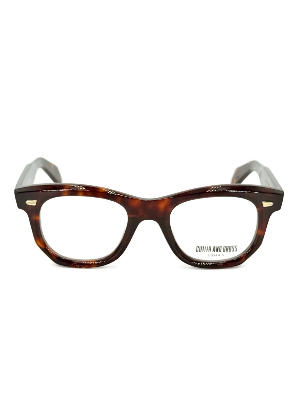 Cutler And Gross 1409 Geometric Glasses In Brown