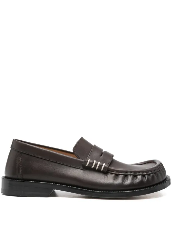 JW Anderson ローファーモカシン | ブラウン | FARFETCH JP