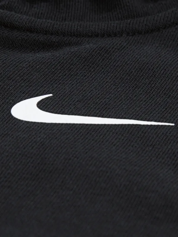 nike tape hoodie black