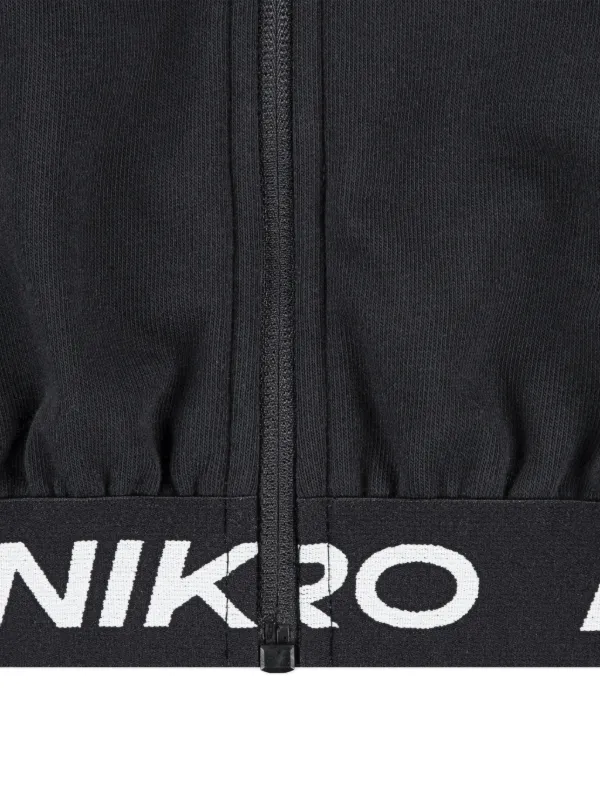 black nike taped hoodie