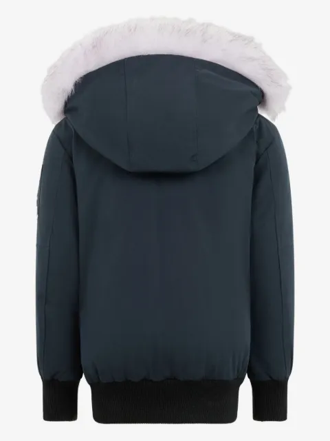 MOOSE KNUCKLES KIDS 시어링 트림 자켓