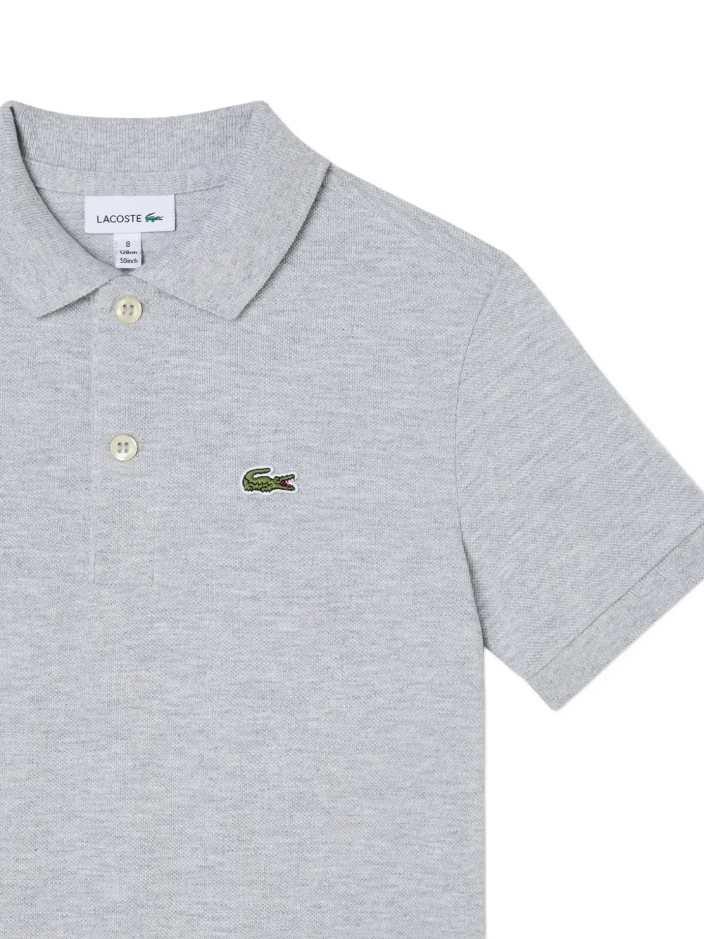 Lacoste Kids Poloshirt met korte mouwen en logo Grijs