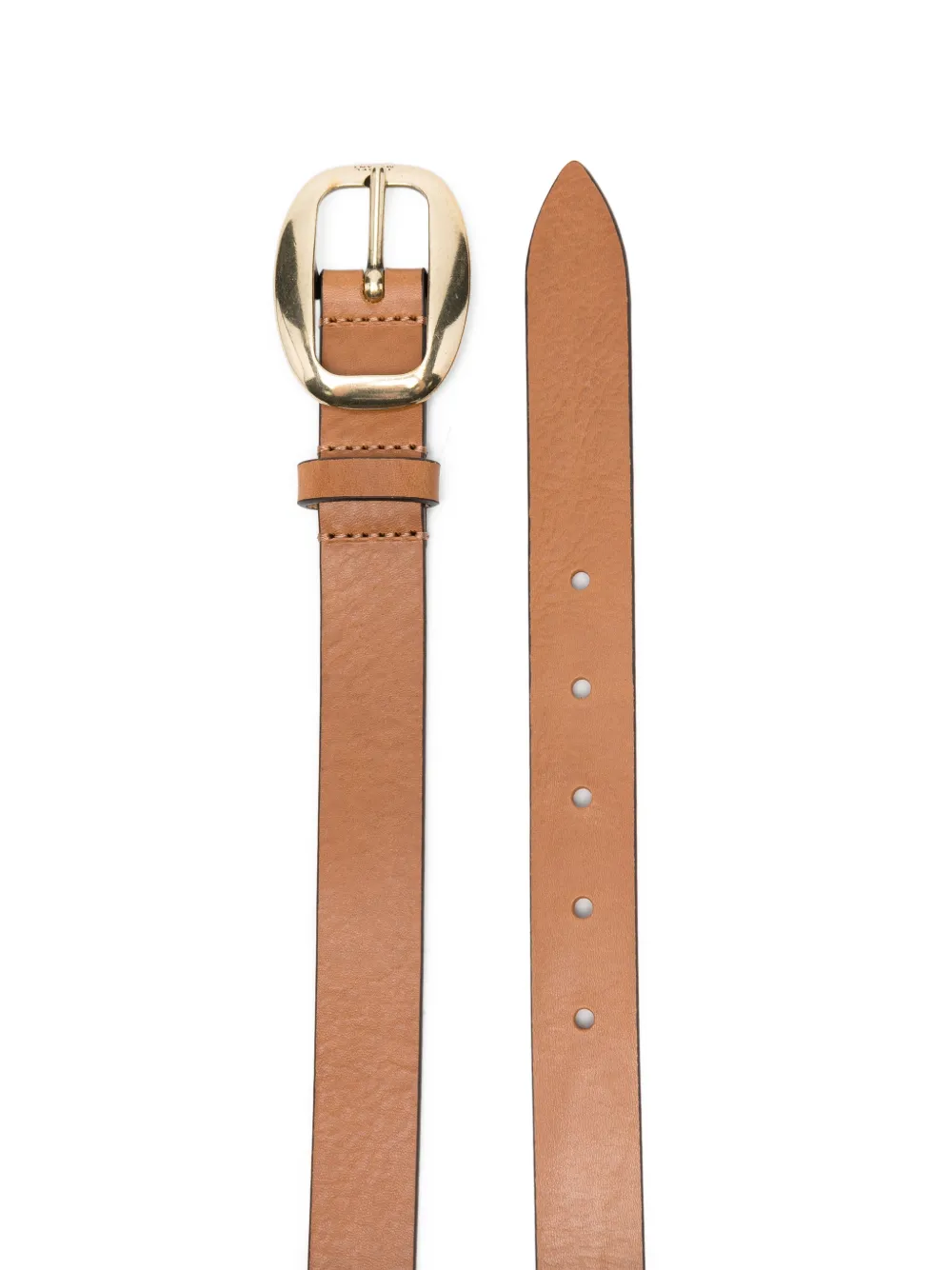 ISABEL MARANT Riem met ovalen gesp Beige