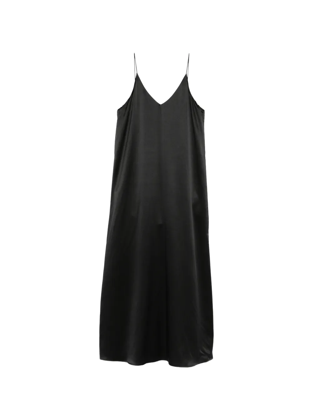 Lisa Yang V-neck slip midi dress - Nero