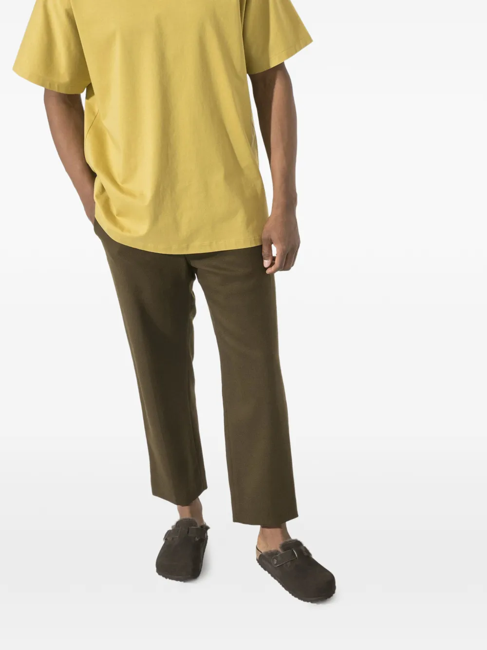 Birkenstock Kids Boston muiltjes met gesp Bruin