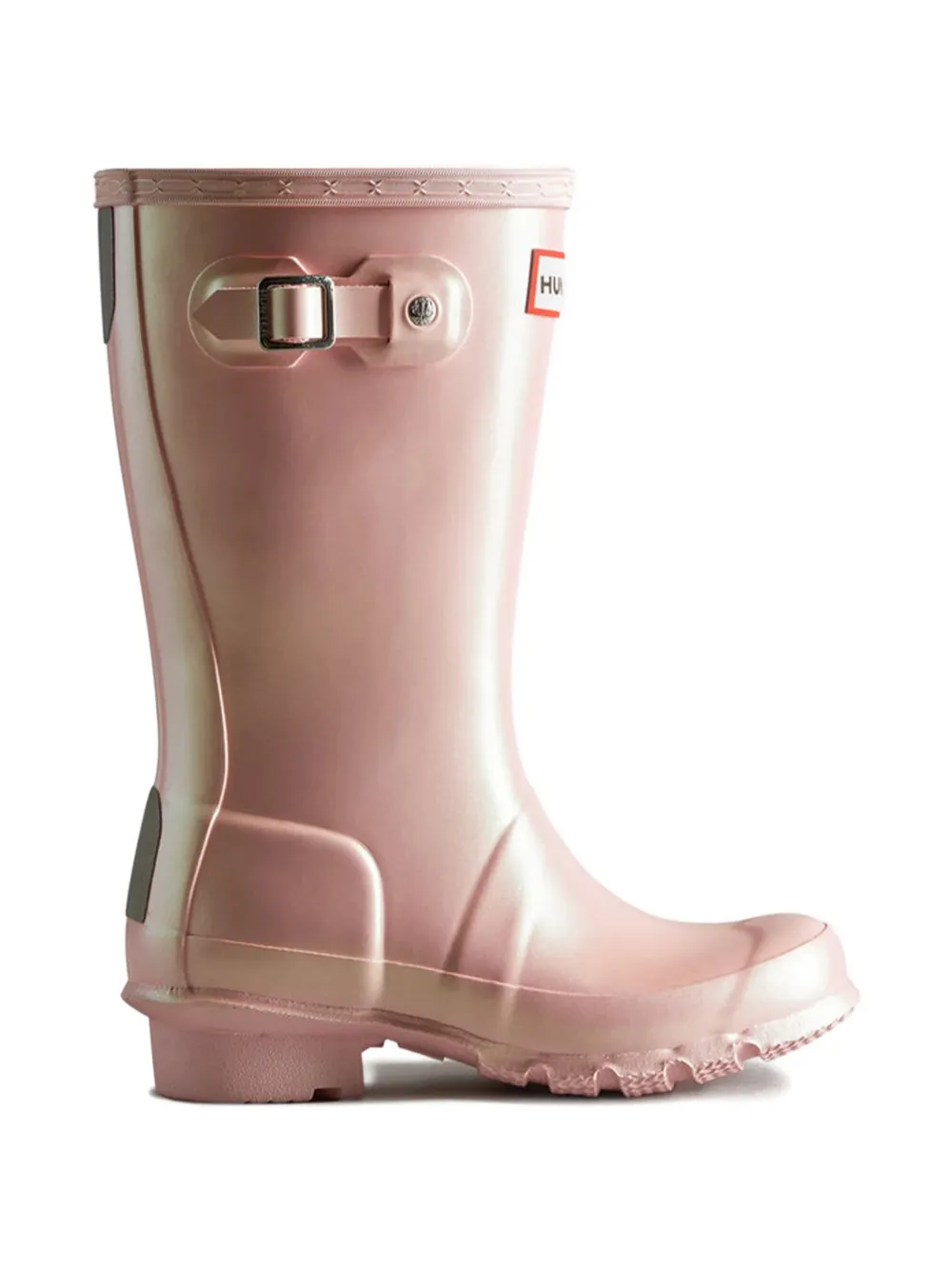 Hunter Kids buckle-detail boots - Roze
