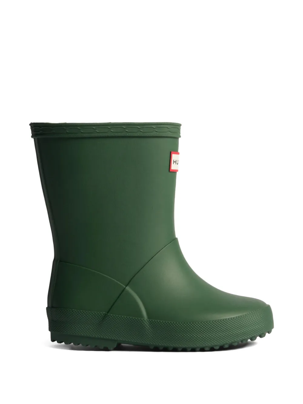 Hunter Kids logo-patch wellies Groen