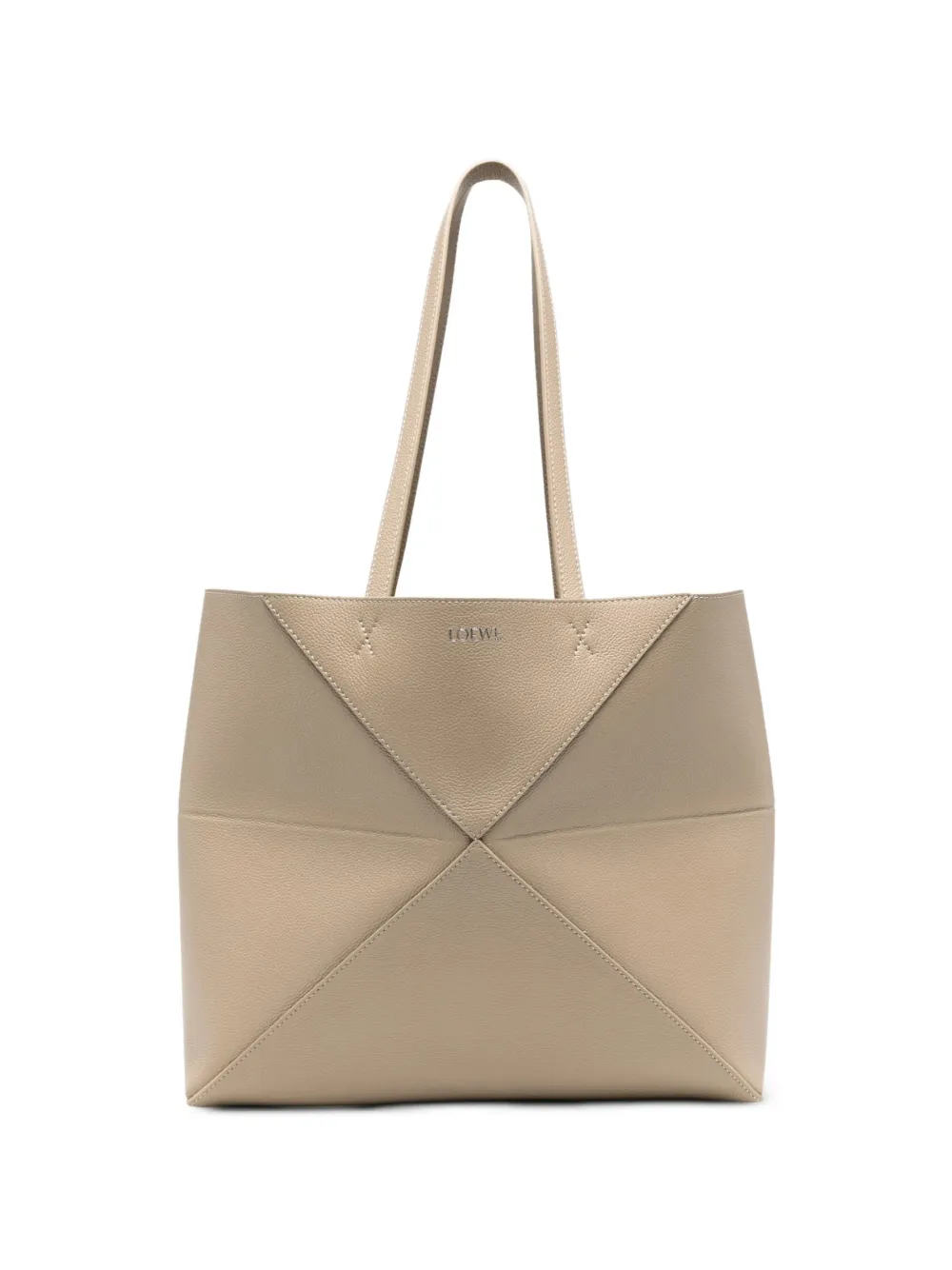 LOEWE Mittelgroßer Puzzle Fold Shopper - Nude