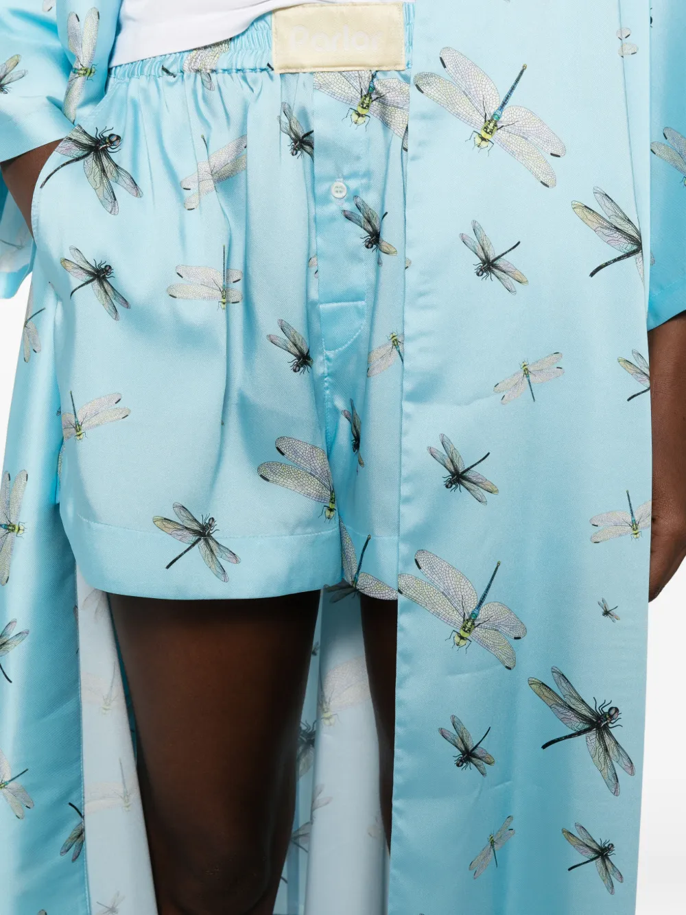 Parlor Dragonfly-print Set In Blue