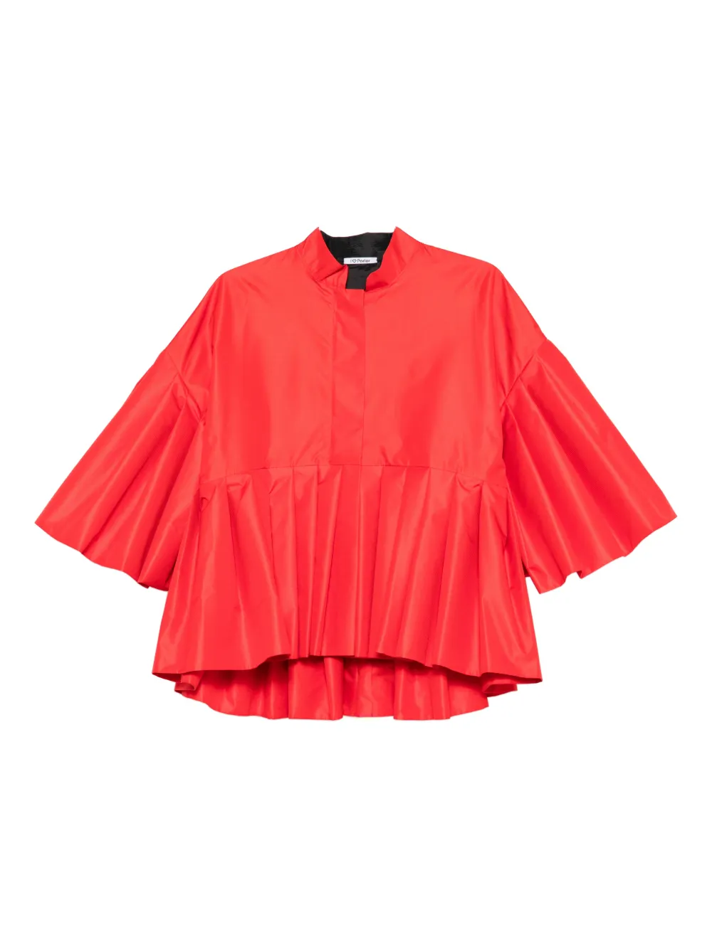 Parlor Pleated-detail Jacket In Red